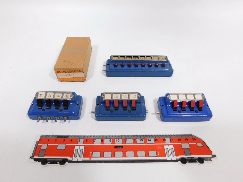 4X Märklin H0 00 Tin Control Panel Tested 474/8 B 475/4 7071 1X Box #DU118-1 - Image 1 of 4