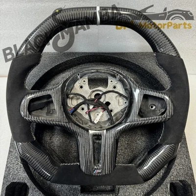 Carbon Fiber Steering Wheel For BMW G30 G01 M5 M8 X3 X5 525I 530I 540I W/Heated - Image 1 of 4