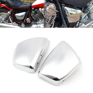Chrome L/R Panel Battery Side Fairing Cover For Yamaha 700 750 1000 1100 Virago - Bild 1 von 12