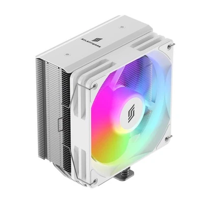 Silentware Bora White CPU-Luftkühler 5 Heatpipes 120mm ARGB PWM Lüfter Intel LGA
