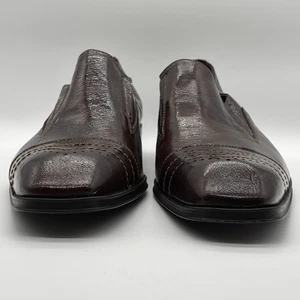 Neue Marc Buchanan braune Leder Slipper Größe 9 - Bild 1 von 10