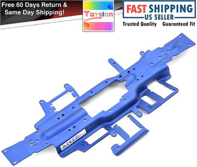 Fits Traxxas Nitro Revo 3.3 CHASSIS aluminum blue anodized Plate, Chassis BRACE - Image 1 of 4