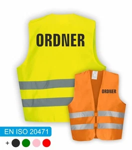 ORDNER Warnweste | Signalweste | Sicherheitsweste nach DIN ISO 20471 - Bild 1 von 15