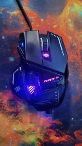 Mad Catz R.A.T. 8+ Adjustable Wired Gaming Mouse - 16000 DPI 11 Programmable - Afbeelding 1 van 4