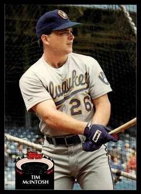 1992 Stadium Club Tim McIntosh Milwaukee Brewers #477 - Image 1 of 2