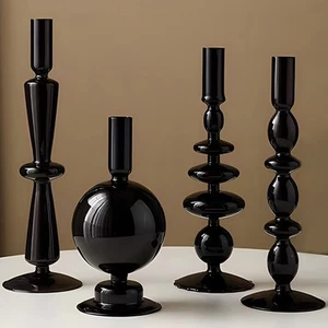 Candle Stick Candle Holder, Glass Candle Holders for Table Centerpiece, Moder... - Picture 1 of 7