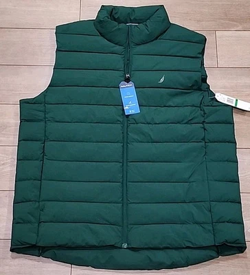 NWT Mens Nautica Performance Vest Active Stretch Tidal Green Water Resist Large - Image 1 of 4