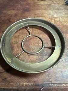 6" Brass Finish Shade ring or holder for #1 Queen Anne burner - Picture 1 of 2