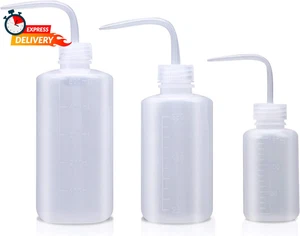 Wash Bottle, 3 Pack LDPE Squeeze Bottles, Safe Plastic Low Density Polyethylene  - Picture 1 of 12
