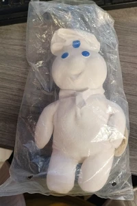1999 Pillsbury Doughboy Beanbag Plush Press Belly And He Giggles Brand New - Picture 1 of 2