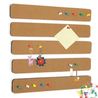 Felt Pin Board Bar Strips Bulletin Board for Bedrooms Offices Home Wall Decor... - Image 1 of 4
