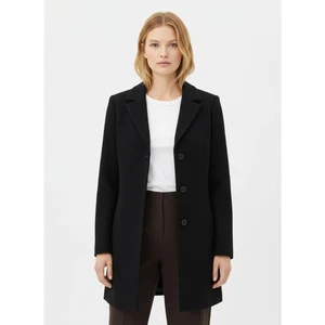 Emanuel Ungaro Black Winter Button Up Long Sleeve Trench Coat 14 - Picture 1 of 7