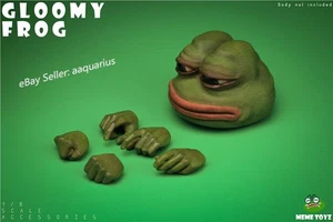 Meme Toyz (MTZ001) - Gloomy Frog 1/6 Head Sculpt and Hand Set - Picture 1 of 13