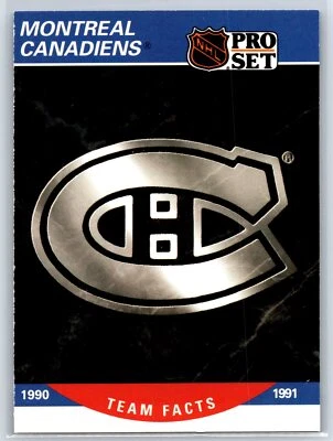 1990-91 Pro Set Montreal Canadiens Logo Card #575 - Image 1 of 2