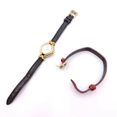 FENDI Quartz Watch Chameleon Change Belt 640L Silver Dial Gold Round vintage - image 1 of 4
