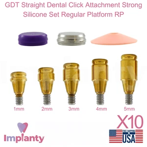 Juego de 10 accesorios de bloqueo dental recto GDT de silicona fuerte plataforma regular RP - Imagen 1 de 15