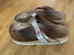 Birkenstock Gizeh Metallic Copper Weichbettund Größe 39 Normal - Bild 1 von 5