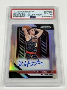 Kevin Huerter PSA 10 2018 Argento Prizm RSKHR Rookie Firma Auto - Foto 1 di 2