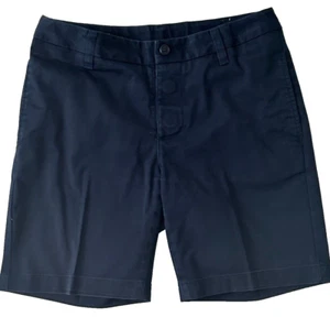 Lands End School Uniform Girls 14 Adaptive Blend Chino Shorts Blue - Picture 1 of 5