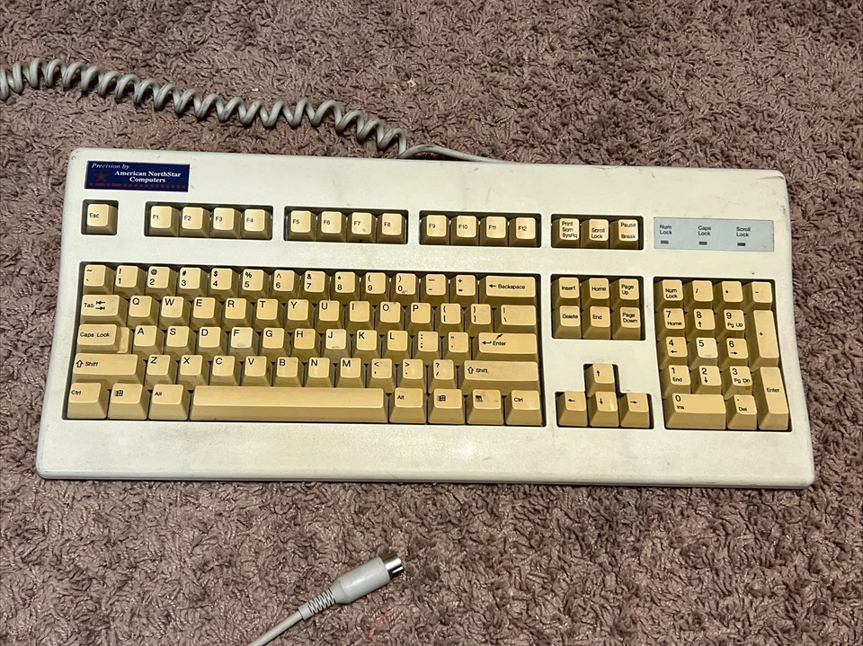 Vintage KeyTronic EuroTech Keyboard.  5 Pin. Untested - Image 1 of 4