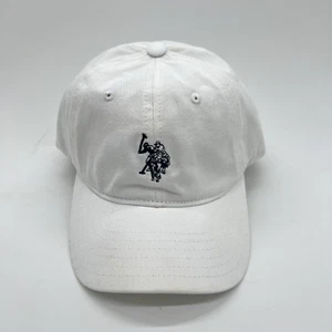 U.S. Polo Assn. Gorra con tirantes ajustable blanca logotipo de USPA nueva sin etiquetas - Imagen 1 de 4