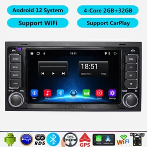 For VW Touareg Multivan Head Unit Android 12 Car Radio Stereo Sat Nav CarPlay BT - Picture 1 of 16