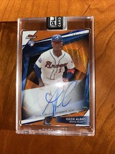 2018 Topps Finest Firsts Autograph Orange Ozzie Albies RC ON CARD AUTO SSP /25