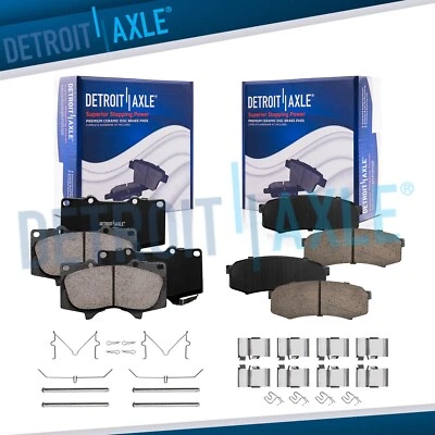 Front Rear Brake Pads for Toyota 4Runner Sequoia FJ Cruiser Lexus GX460 GX470 - Image 1 of 4