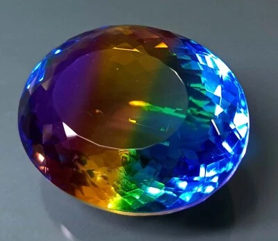 Tourmaline Natural Bi-Colour 84-85 Ct Oval Cut EGL Certified Loose Gemstone - Image 1 of 4