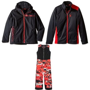 Spyder Niños Traje de Nieve Conjunto de Esquí Chaqueta Calckon y Pantalones Babero Expedición Talla 3 Nuevo con Etiquetas - Imagen 1 de 7