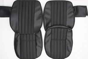 PORSCHE 911 SEAT COVER SET W/ BASKET WEAVE GERMAN VINYL FROM 1969 TO 1971 - Picture 1 of 2