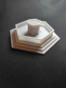 OO gauge - Marble Hexagonal Fountain - Model Railways Scenics Beena Studio - Picture 1 of 7