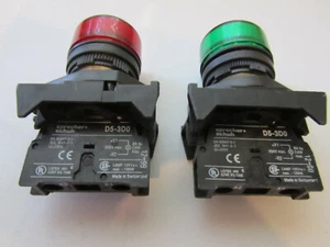 SPRECHER + SCHUH D5 GREEN + RED INDICATOR LIGHTS D5-3D0 PILOT LAMP MODULE UNUSED - Picture 1 of 8