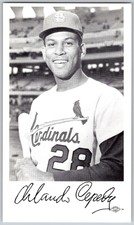 1966 Team Issue Photocards Orlando Cepeda St. Louis Cardinals
