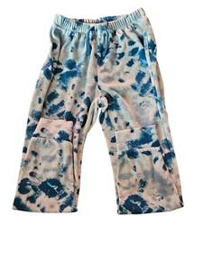 Girls Wonder Nation Blue Tie Dye Pajama Pants - Size M 7/8 - Picture 1 of 1