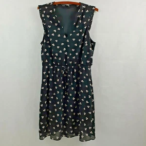 Tokito Dress Womens Size 10 Black Floral Sleeveles - Picture 1 of 8