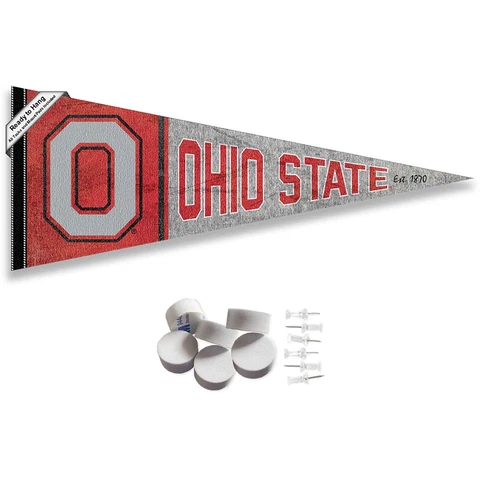 Ohio State Buckeyes Retro Throwback Vintage Wall Banner Pennant Flag Cover