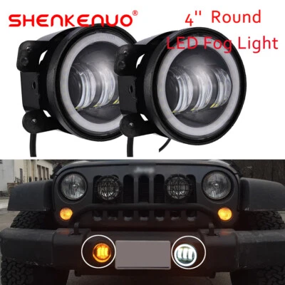 Par de luces antiniebla LED de parachoques de 4 pulgadas aptas para Jeep Liberty 2003 2004 2005 2006 2007 Foto 1 de 4