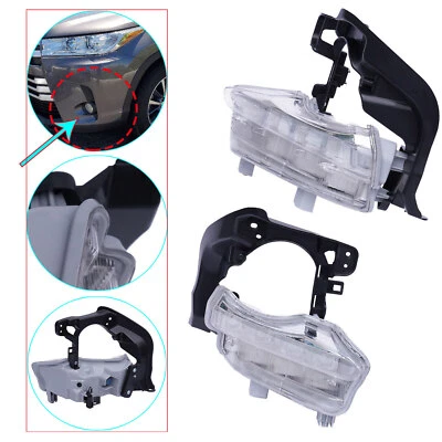 1 Pair For 2014 2015 2016 Toyota Highlander Daytime Running Light LED - Image 1 of 4