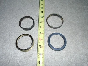 4 VINTAGE COLLECTIBLE BRASS CAMERA LENS ADAPTER RINGS - Picture 1 of 6