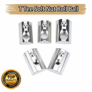 5/10/15 pz dado a T roll-in inox EU2020 con molla a sfera M3 M4 M5 M6 - Foto 1 di 9