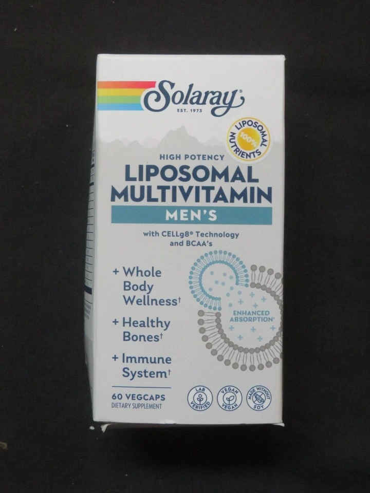 Multivitamínico liposomal de alta potencia Solaray para hombre 60 cápsulas vegetales Foto 1 de 1