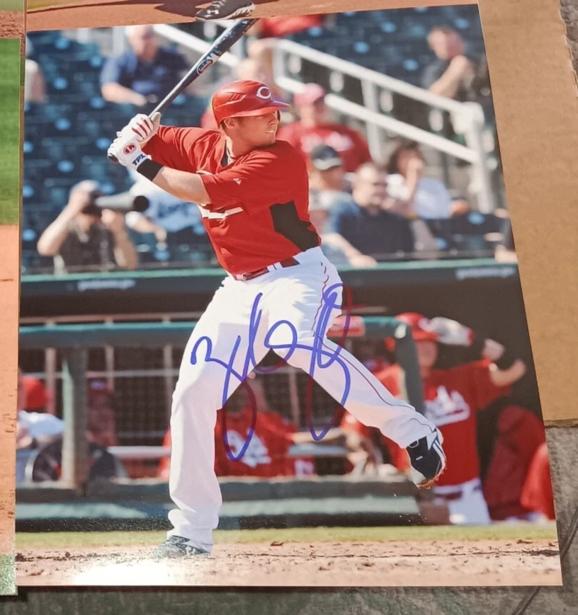 Zack Cozart Cincinnati Reds SIGNED 8X10 Photo COA AUTOGRAPHED MLB 1 - Image 1 of 1