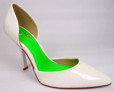 Mix No. Женские туфли-лодочки 6 DAWNIRA из белой лакированной кожи с заостренным носком D'Orsay размер 7,5 - Изображение 1 из 4