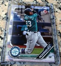 JULIO RODRIGUEZ 2019 Bowman Draft ROOKIE CARTE ROYAL CROWN Mariners top prospect $ $ Hot $ $