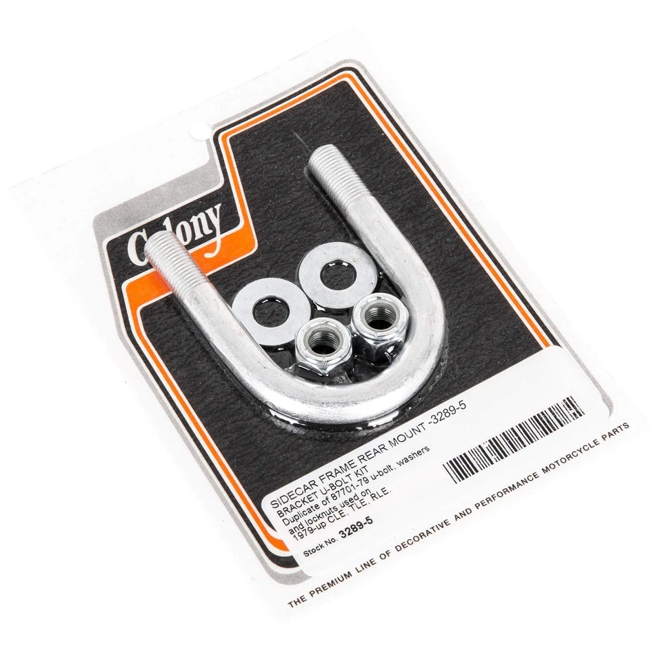 #3289-5 Sidecar Frame U-bolt Kit 1979-Up Harley-Davidson CLE/TLE/RLE Colony Mach - Image 1 of 1