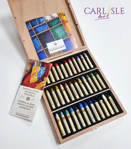Sennelier Plein Air Aceite Pasteles Caja Madera Juego De 36 - Imagen 1 de 5