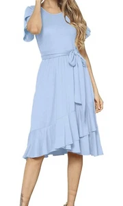 Levaca XL light blue flowy dress NWT - Picture 1 of 6