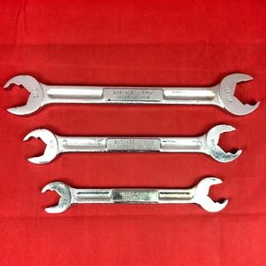 Vintage Ratchet Action 3-piece Speed Wrench Set 1/2" - 13/16" USA 1970s Engraved - Picture 1 of 15