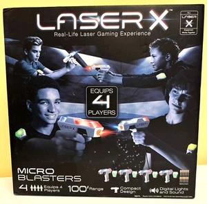 Laser X Micro Blasters Laser Tag Equips 4 Players 100' Range - Picture 1 of 4